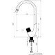 Смеситель Rubineta Swan-33BK SW0068