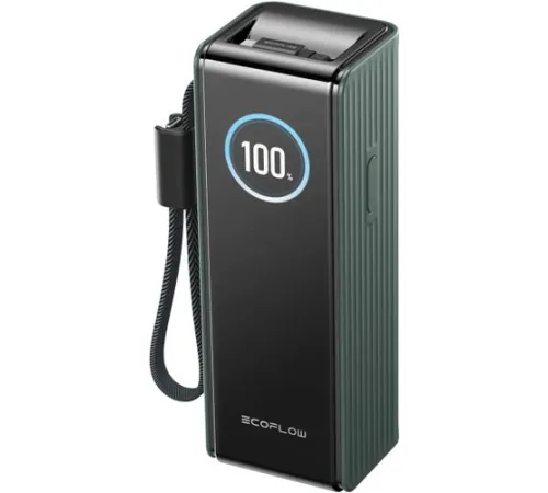 Внешний аккумулятор EcoFlow Rapid 25000mAh с кабелями 100 Вт, 170 Вт, зеленый