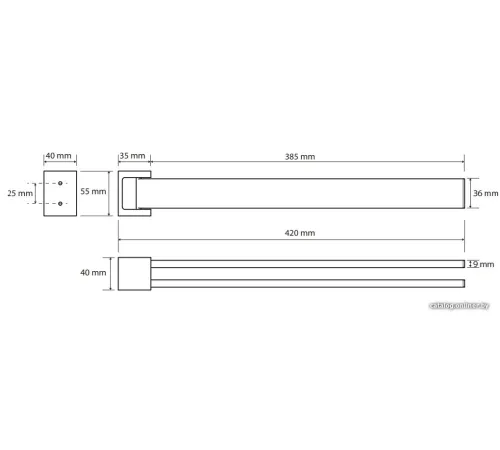 Держатель для полотенца Bemeta Gamma 145804102