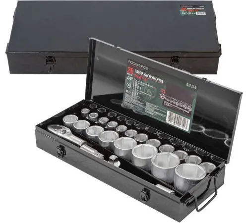 Набор трещотка с головками RockForce RF-68263-5 26 предметов