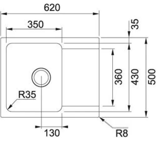 Кухонная мойка Franke Orion OID 611-62 114.0443.355 белый