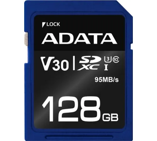 Карта памяти ADATA Premier Pro ASDX128GUI3V30S-R SDXC 128GB