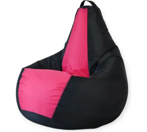 Кресло-мешок Mio Tesoro Груша Kombo XXL GF-130x85-CHF черный/фуксия