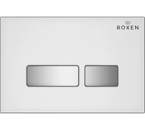 Унитаз подвесной Roxen Royal Matt в комплекте с инсталляцией StounFix Dual Fresh 6 в 1 968291 кнопка: белый/хром