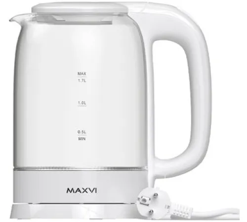 Электрический чайник Maxvi KE1741G белый