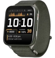 Умные часы Garmin Venu X1 титановый/зеленый