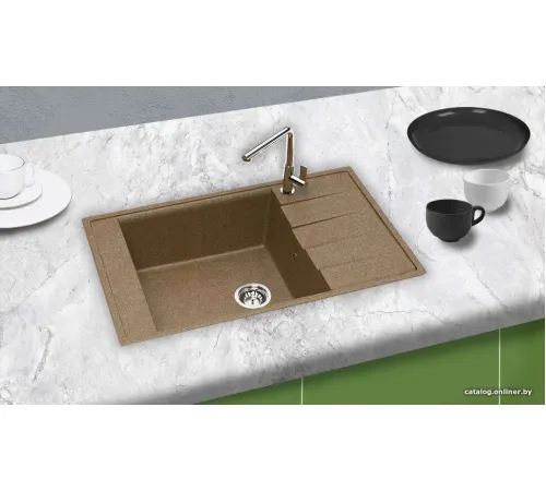 Кухонная мойка Berge BR-8005 терракот