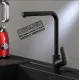 Кухонная мойка Berge BR-5750 + смеситель AM.PM Like Like F8005022 черный