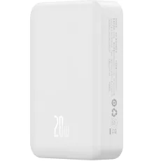 Внешний аккумулятор Baseus Magnetic Mini Wireless Fast Charge Power Bank 20W 20000mAh белый