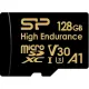 Карта памяти Silicon-Power Golden Series High Endurance microSDXC SP128GBSTXDV3V1HSP 128GB с адаптером