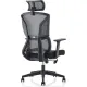 Офисное кресло SitZone U-065A сетка/ткань, черный