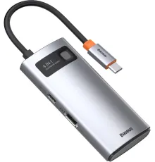 Док-станция Baseus Metal Gleam Series 4 in 1 Multifunctional Type-C CAHUB-CY0G