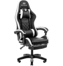 Игровое геймерское кресло Mio Tesoro Норманн 8011 черный/белый