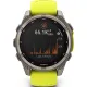 Умные часы Garmin Fenix 8 Solar, Sapphire 47мм титановый серый с желтым ремешком