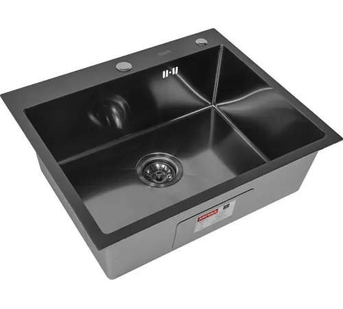 Кухонная мойка ARFEKA ECO AR мойка 600*500, коландер F, дозатор BLACK DECOR MILLET