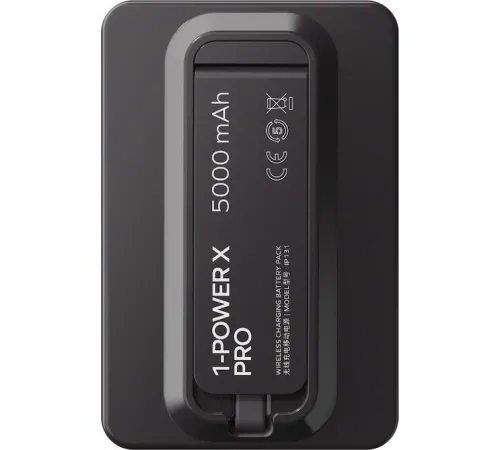 Внешний аккумулятор Momax 1-Power X Pro Magnetic Built-In USB-C IP131 5000mAh черный