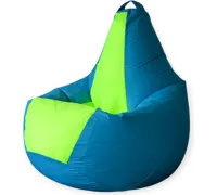 Кресло-мешок Mio Tesoro Груша Kombo XXL GF-130x85-NN небесный/неон
