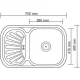 Кухонная мойка Ledeme L67549-R