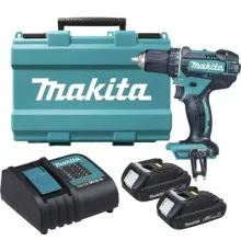 Дрель-шуруповерт Makita DDF482SYE с 2-мя АКБ