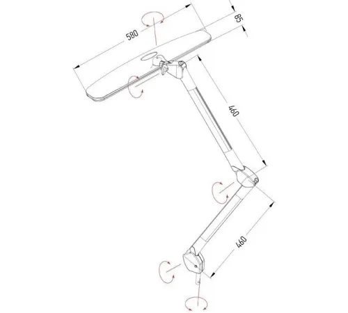 Настольная лампа Rexant 84 SMD LED 31-0401