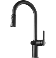 Смеситель Esko K15B LED черный