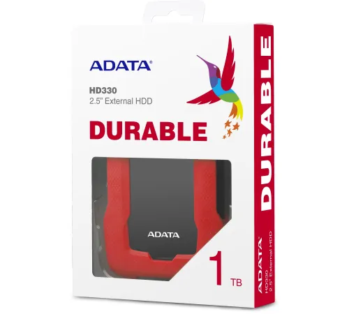 Внешний накопитель ADATA HD330 AHD330-1TU31-CRD 1TB красный
