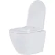 Унитаз подвесной Roxen Antares в комплекте с инсталляцией StounFix Dual Fresh 6 в 1 968049 кнопка: брашированное золото