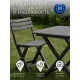 Набор садовой мебели Ipae Progarden Camping SET018AN антрацит