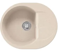 Кухонная мойка Polygran Atol-620 кремовый