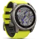 Умные часы Garmin Fenix 8 Solar, Sapphire 51мм титановый, желтый силиконовый ремешок