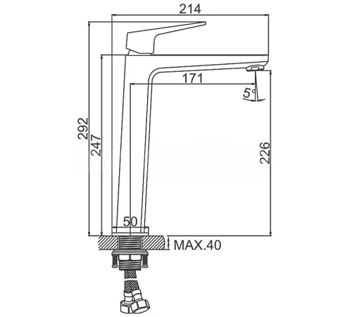 Смеситель Ledeme L1181B