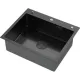 Кухонная мойка ARFEKA Eco AR 600*500 POP-UP BLACK PVD NANO DECOR VOLCANIC ROCK