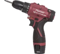 Дрель-шуруповерт Pioneer Tools CD-M1215-02C с 2-мя АКБ, кейс