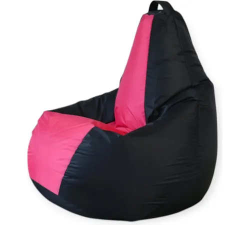 Кресло-мешок Mio Tesoro Груша Kombo XXL GF-130x85-CHF черный/фуксия