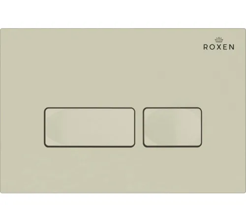Унитаз подвесной Roxen Vine Tornado в комплекте с инсталляцией StounFix Dual Fresh 6 в 1 979004 кнопка: бежевый