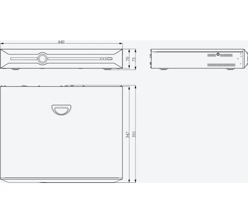 Сетевой видеорегистратор Tiandy TC-R3440 I/B/N/H/C/V4.1