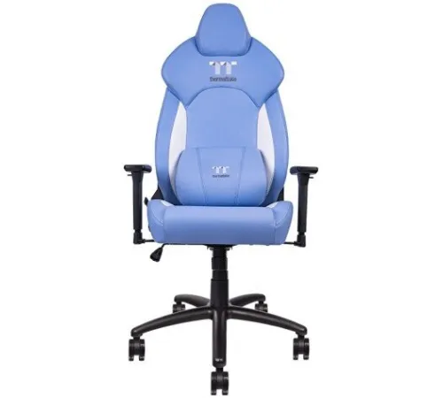 Игровое геймерское кресло Thermaltake V Comfort синий/белый