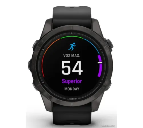 Умные часы Garmin Epix Pro Gen 2 Sapphire 42 мм карбоново-серый титан/черный
