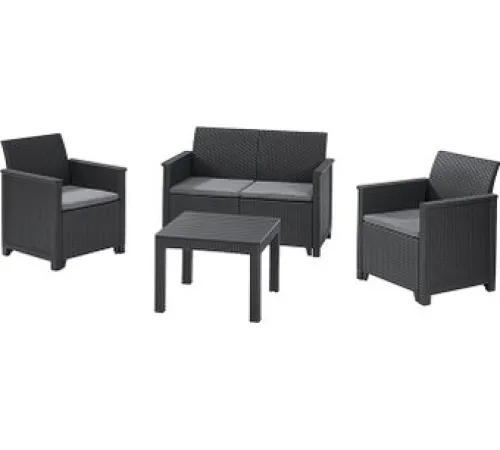 Набор садовой мебели Keter Elodie 2 Seater 253948 графит