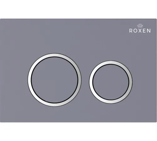 Унитаз приставной Roxen Antares в комплекте с инсталляцией Attach 5 в 1 966921 кнопка: серый бетон