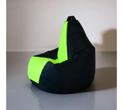 Кресло-мешок Mio Tesoro Груша Kombo XXL GF-130x85-CHN черный/неон