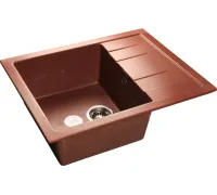 Кухонная мойка GranFest GF-Q650L красный марс