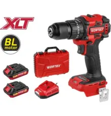 Ударная дрель-шуруповерт Wortex BD 2030-1 Li XLT SET с 2-мя АКБ, кейс