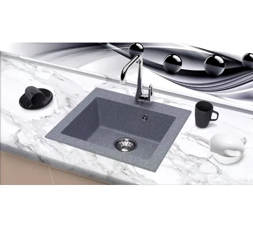 Кухонная мойка Berge BR-4803 графитовый матовый