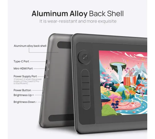 Графический монитор Parblo Coast 12 Pro Gen2 черный