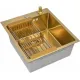 Кухонная мойка Diamond 450*500, коландер, дозатор GOLD DECOR