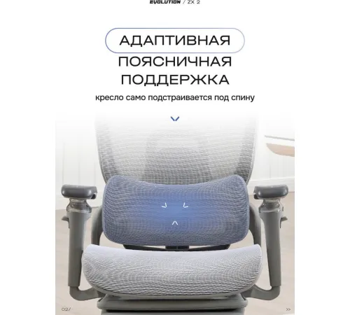 Офисное кресло Evolution ZX 2 серый