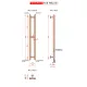 Полотенцесушитель Fincopper FCH 90х10 черный
