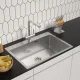 Кухонная мойка ARFEKA ECO AR 700*500 SATIN DECOR MILLET GRAINS
