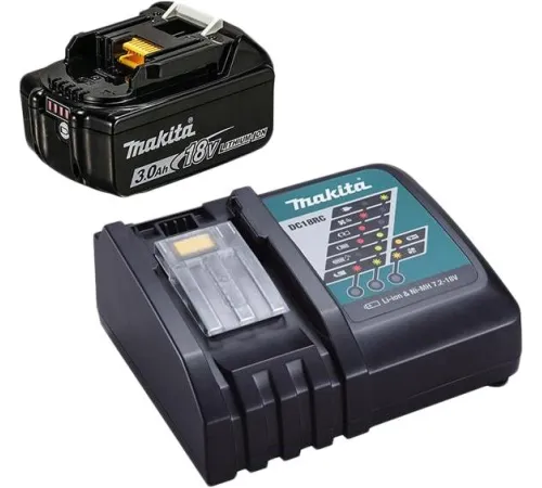 Аккумулятор с зарядным устройством Makita BL1830B + DC18RC 18В/3.0 Ah + 7.2-18В